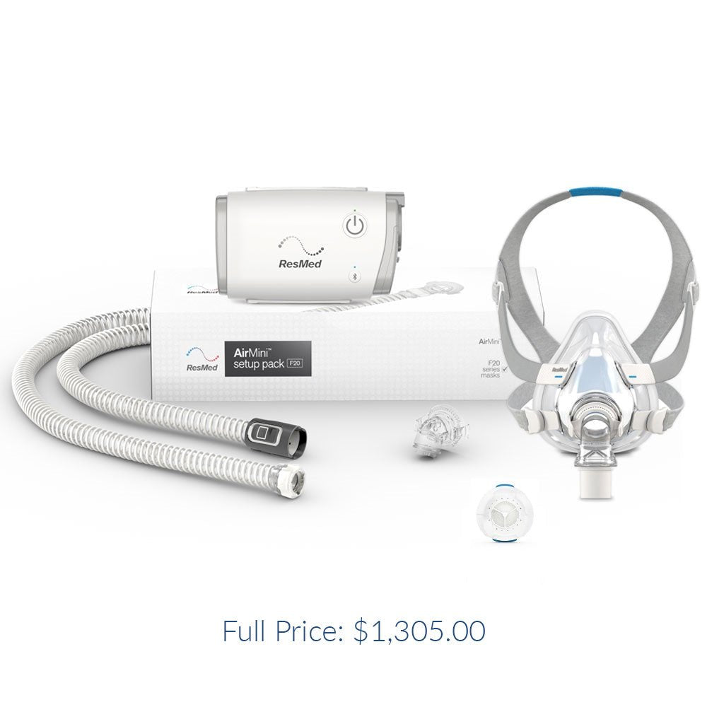 ResMed AirMini with F20 Setup Pack and Mask (DOWN PAYMENT) – Easy