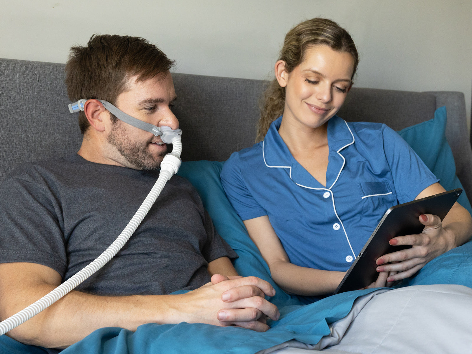 Easy Breathe customer with CPAP therapy at home